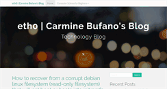 Desktop Screenshot of carminebufano.com