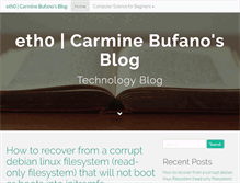 Tablet Screenshot of carminebufano.com